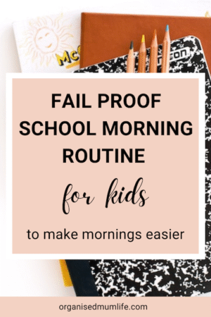 Pink Ribbon Morning Routine School School morning routine ideas to get kids out the door on time ...