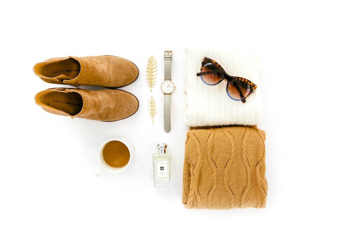 Shoes, scarf, watch, glasses - how to organise clothes.